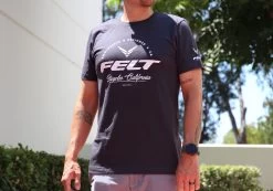 Felt Bicycles Classique Dark Grey T-Shirt | Men's -Felt Felt T Shirt Classique Grey Men 02