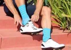 Felt Bicycles Felt 6" Socks - Hi-Vis Blue -Felt blue sock 1